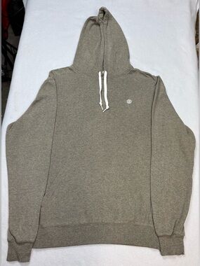 Element Olive Heather Logo Hoodie Medium
